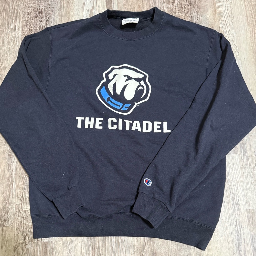 Champion Navy The Citadel Men's Crewneck Sweater